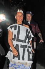ALICIA KEYS Leaves Village Underground in London 05/27/2016