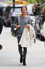 ALICIA VIKANDER Leaves Her Hotel in New York 05/02/2016