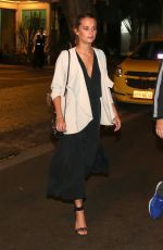 ALICIA VIKANDER Leaves Satyricon Restaurant in Rio De Janeiro 05/25/2016