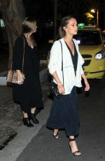 ALICIA VIKANDER Leaves Satyricon Restaurant in Rio De Janeiro 05/25/2016