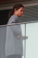 ALICIA VIKANDER on Her Hotel Balcony in Rio De Janeiro 05/27/2016