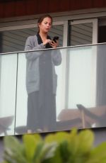 ALICIA VIKANDER on Her Hotel Balcony in Rio De Janeiro 05/27/2016