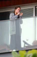 ALICIA VIKANDER on Her Hotel Balcony in Rio De Janeiro 05/27/2016