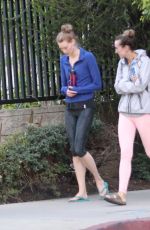 ALYSSA SUTHERLAND Leaves a Yoga Class in Los Angeles 05/04/2016