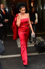 AMANDLA STENBERG Leaves Mark Hotel in New York 05/02/2016