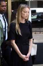 AMBER HEARD Visibly Bruised Leaves Court in Los Angeles 05/27/2016