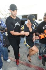 AMBER ROSE Arrives at a Studio in Hollywood 05/22/2016
