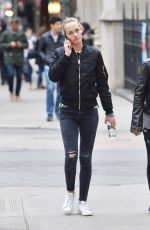 AMBER VALLETTA Out and About in Manhattan 04/29/2016