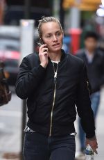 AMBER VALLETTA Out and About in Manhattan 04/29/2016