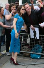 ANNA KENDRICK Leaves BBC Radio Studios in London 05/09/2016