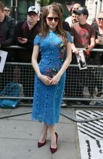 ANNA KENDRICK Leaves BBC Radio Studios in London 05/09/2016