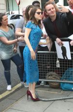 ANNA KENDRICK Leaves BBC Radio Studios in London 05/09/2016