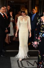 ANNA WINTOUR Leaves Met Gala After-party in New York 05/02/2016
