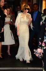 ANNA WINTOUR Leaves Met Gala After-party in New York 05/02/2016