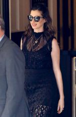 ANNE HATHAWAY Out and About in West Hollywood 04/30/2016