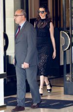 ANNE HATHAWAY Out and About in West Hollywood 04/30/2016