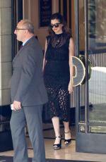 ANNE HATHAWAY Out and About in West Hollywood 04/30/2016
