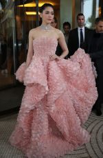 ARAYA A. HARGATE Leaves Hotel Martinez in Cannes 05/11/2016
