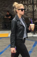 ASHLEY BENSON Out for Caoffe in West Hiollywood 05/25/2016