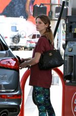 ASHLEY GREENE at a Gas Station in West Hollywood 05/26/2016