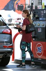 ASHLEY GREENE at a Gas Station in West Hollywood 05/26/2016