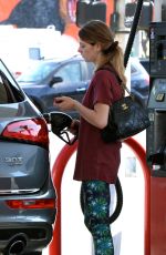ASHLEY GREENE at a Gas Station in West Hollywood 05/26/2016