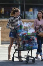 ASHLEY GREENE in Jeans Shorts Shopping in Los Angeles 05/20/2016