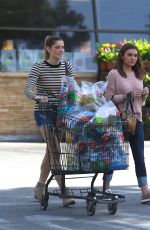 ASHLEY GREENE in Jeans Shorts Shopping in Los Angeles 05/20/2016