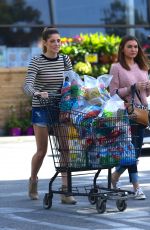 ASHLEY GREENE in Jeans Shorts Shopping in Los Angeles 05/20/2016