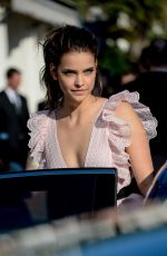 BARBARA PALVIN Leaves Hotel Martinez in Cannes 05/17/2016