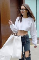 BELLA HADDID Out Shopping in New York 05/01/2016