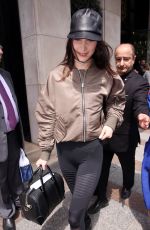 BELLA HADID Leaves Her Hotel in Paris 05/28/2016