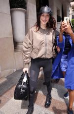 BELLA HADID Leaves Her Hotel in Paris 05/28/2016