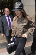 BELLA HADID Leaves Her Hotel in Paris 05/28/2016