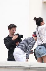 BELLA HADID on the Set of a Photoshoot in Cannes 05/18/2016