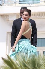BELLA HADID on the Set of a Photoshoot in Cannes 05/18/2016