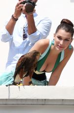 BELLA HADID on the Set of a Photoshoot in Cannes 05/18/2016