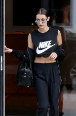 BELLA HADID Out in New York 05/08/2016