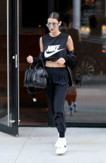 BELLA HADID Out in New York 05/08/2016