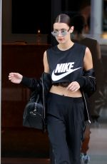 BELLA HADID Out in New York 05/08/2016