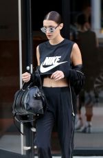 BELLA HADID Out in New York 05/08/2016