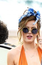 BELLA THORNE in Tiny Bikini on the Set of a Photoshoot in Los Angeles 05/22/2016