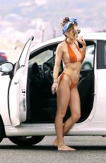 BELLA THORNE in Tiny Bikini on the Set of a Photoshoot in Los Angeles 05/22/2016