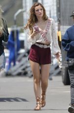 BELLA THORNE on the Set of 