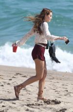 BELLA THORNE on the Set of 