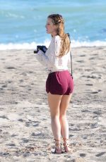 BELLA THORNE on the Set of 