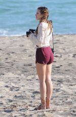 BELLA THORNE on the Set of 