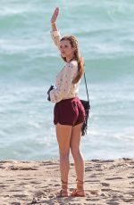 BELLA THORNE on the Set of 