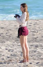 BELLA THORNE on the Set of 