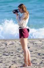 BELLA THORNE on the Set of 